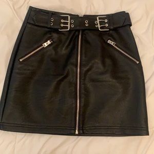Leather Mini Skirt